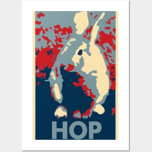 Bunny Rabbit Hop Political Parody Posters and Art